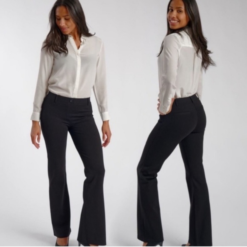 BETABRAND Black Dress Pant Yoga Pants 1XL Regular